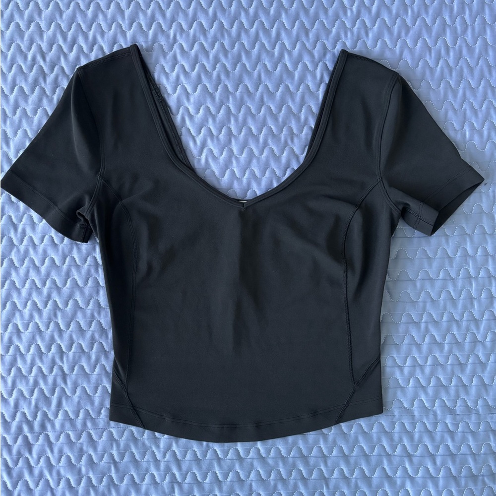 lululemon athletica Black Crop Top